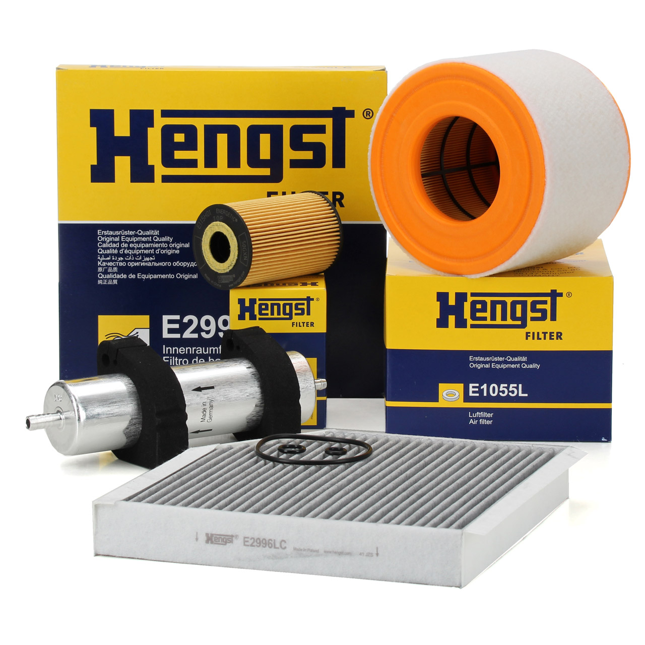 HENGST Filter-Set 4-tlg AUDI A6 (4G C7) 2.0 TDI 136/163/177 PS bis 08.2014