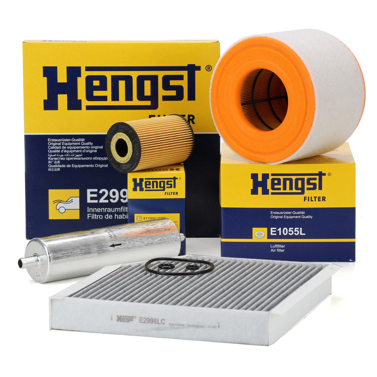 HENGST Filter-Set 4-tlg AUDI A6 (4G C7) 2.0 TDI 136/163/177 PS ab 09.2014