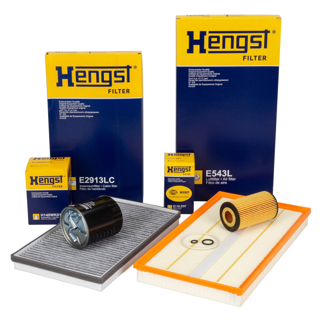 HENGST Filter-Set 4-tlg MERCEDES Viano 2.0/2.2 CDI Vito / Mixto W639 109/111/115 CDI OM646