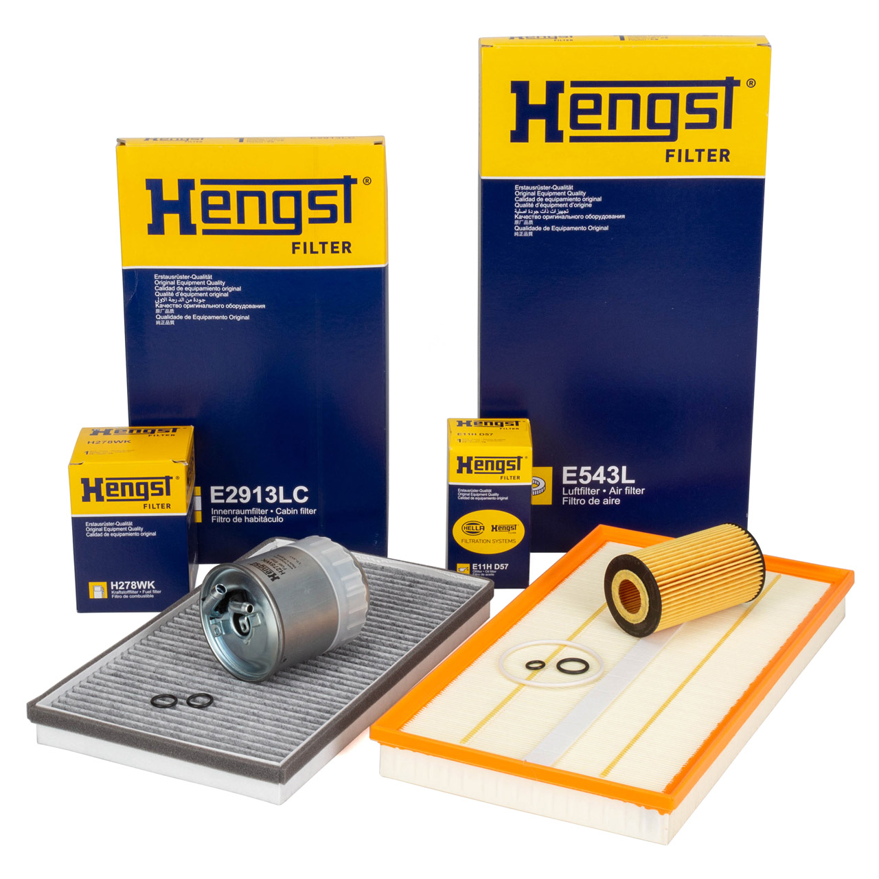 HENGST Filter-Set 4-tlg MERCEDES Viano 2.0/2.2 CDI Vito / Mixto W639 109/111/115 CDI OM646