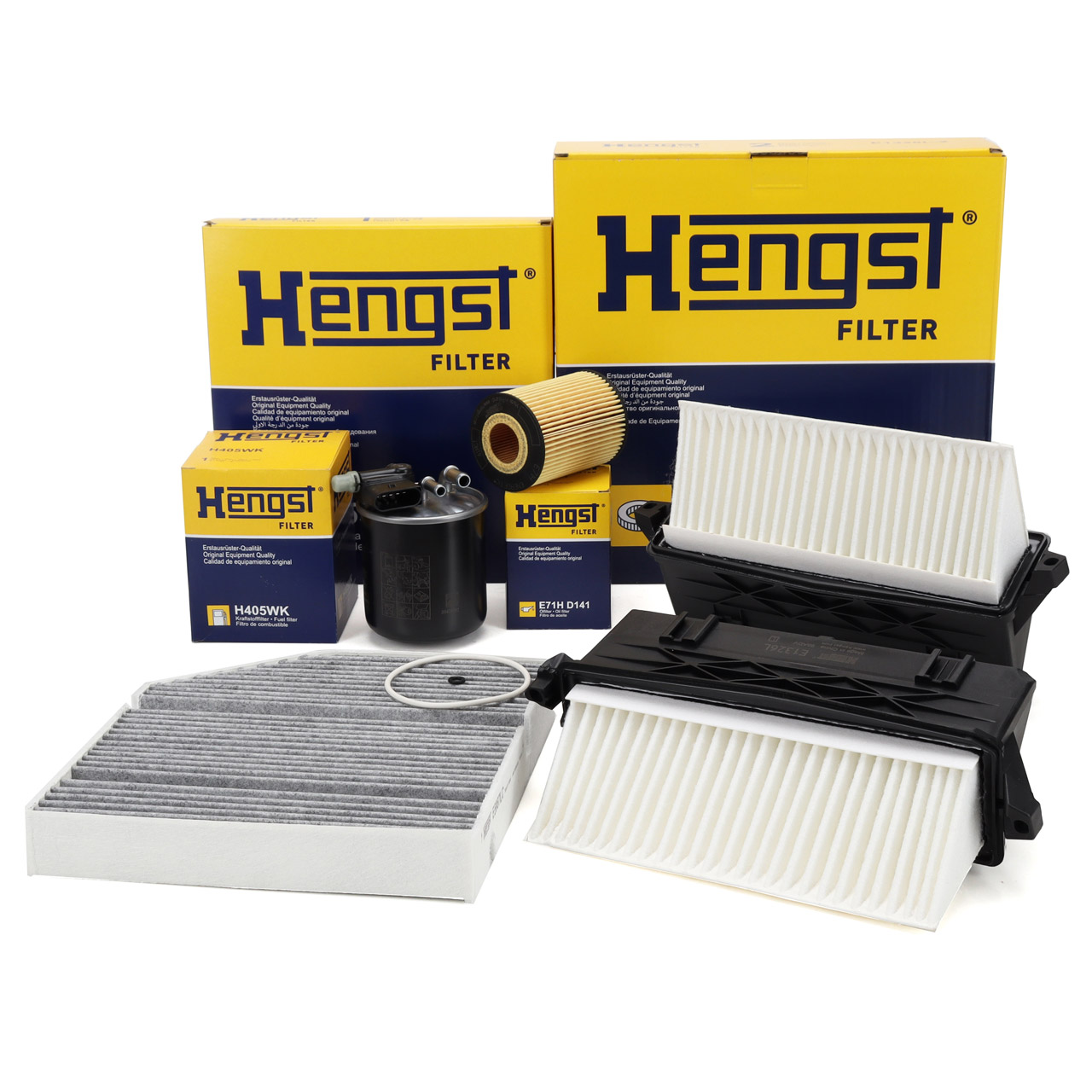 HENGST Filterset Filterpaket 4-tlg MERCEDES-BENZ W213 S213 C/A238 X/C253 350d 258 PS OM642