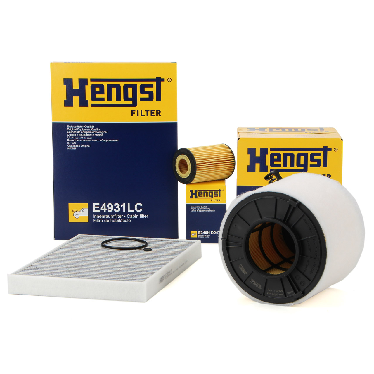 HENGST Filterset Filterpaket 3-tlg AUDI A4 (B9) A5 (F5) Q5 (FYB) 2.0 / 30 / 35 / 40 TDI