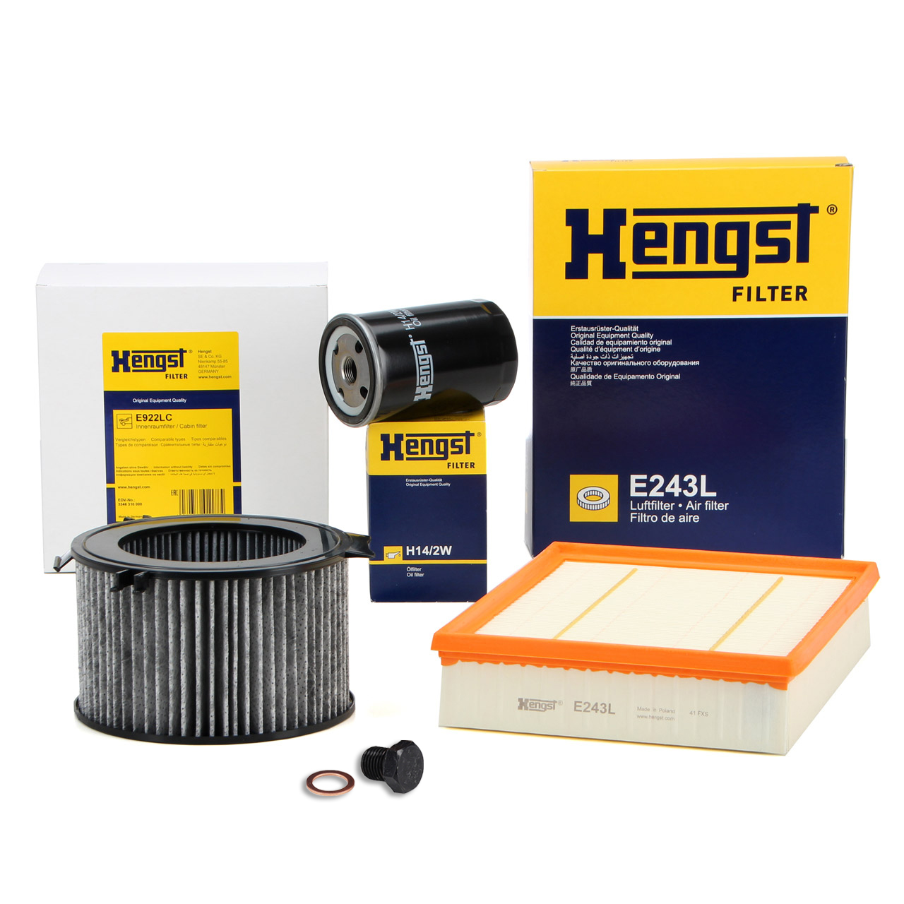 HENGST Filter-Set 3-tlg VW Transporter T4 2.0 84 PS 09.1995-07.1999