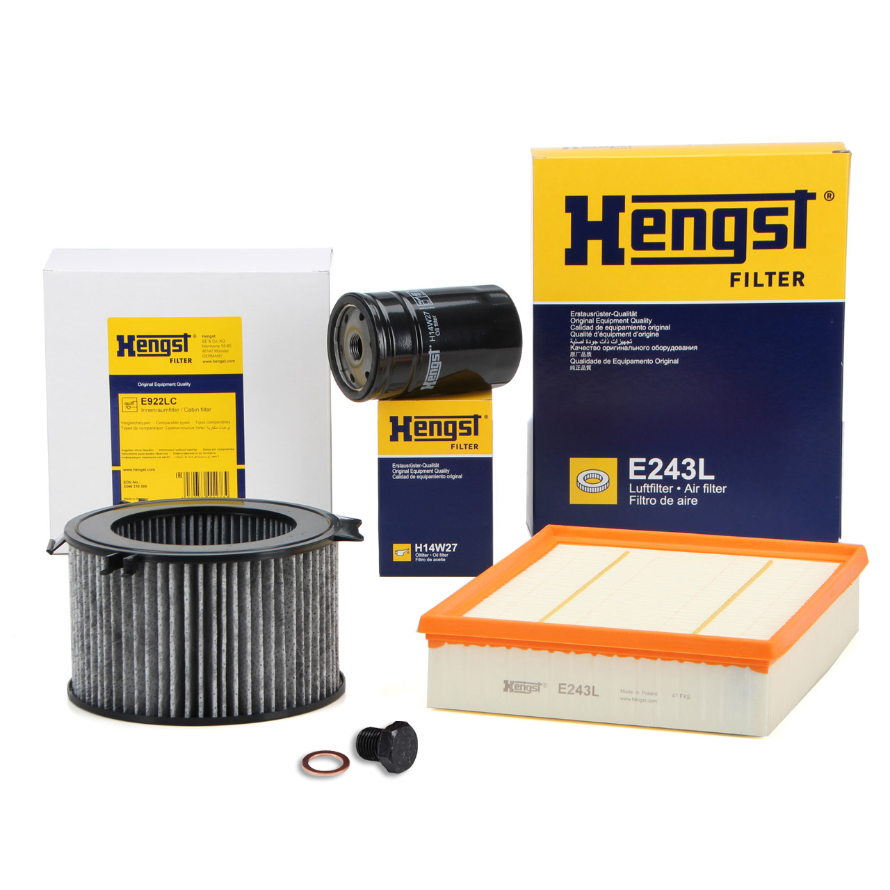 HENGST Filter-Set 3-tlg VW Transporter T4 2.0 84 PS ab 08.1999