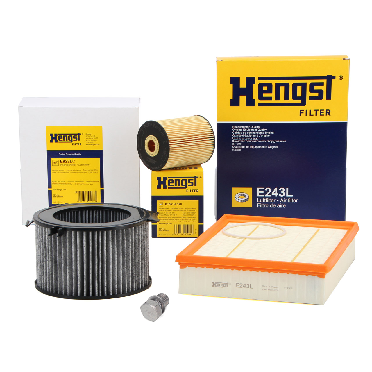 HENGST Filter-Set 3-tlg VW Transporter T4 2.8 VR6 AES 140 PS