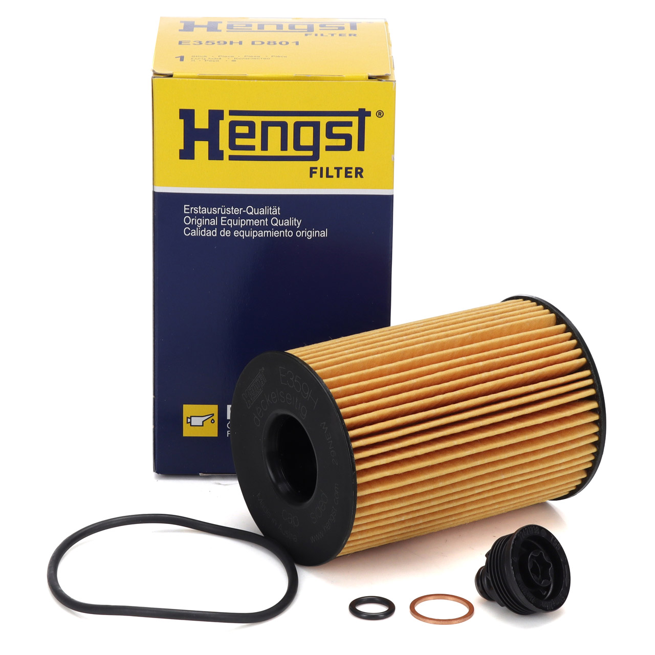 HENGST E359HD801 Ölfilter BMW 5er F10 F11 G30 X5 E70 F15 G05 X6 E71 N63 S63 11427848321