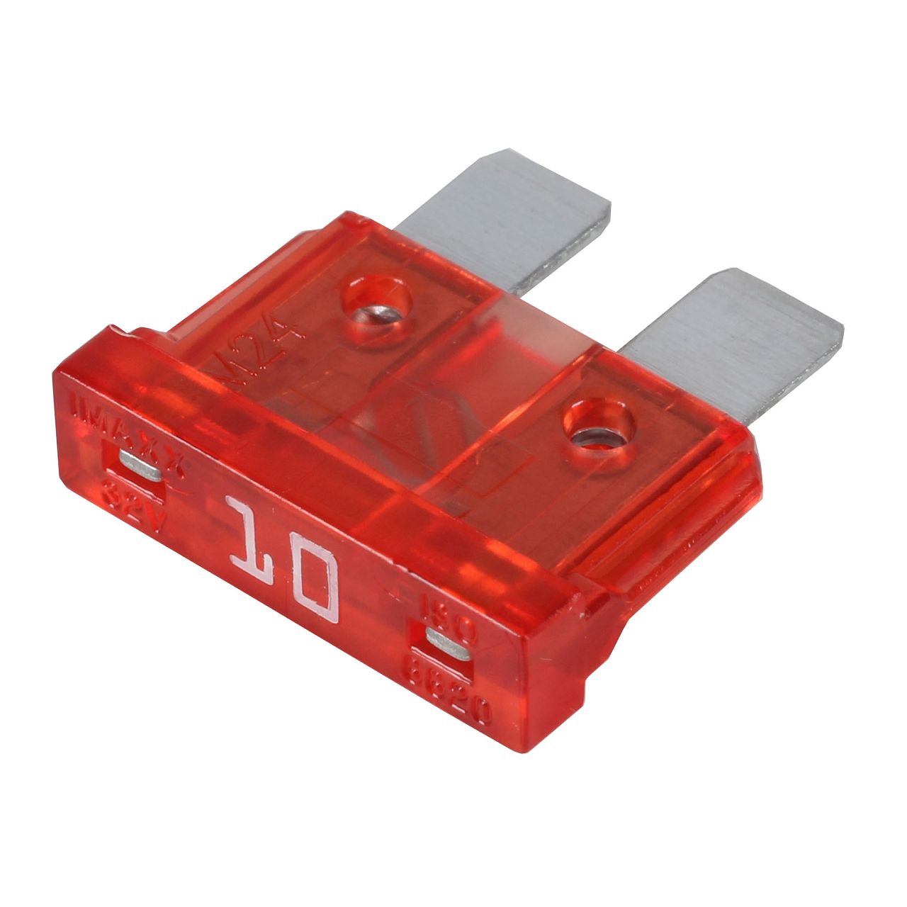 50x HERTH+BUSS ELPARTS Sicherung STANDARD-Flachstecksicherung 10A bis 32V ROT