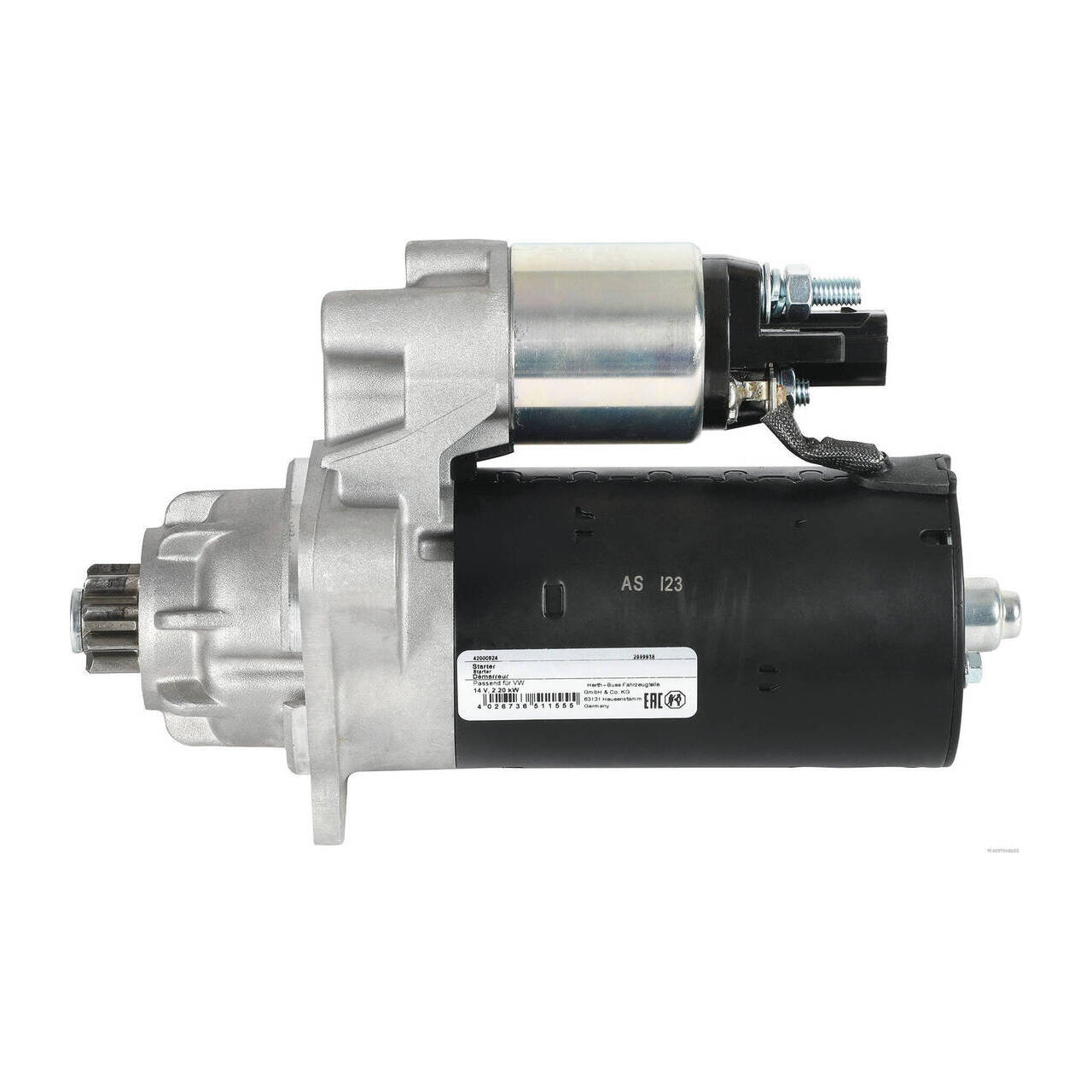 HERTH+BUSS ELPARTS Anlasser Starter 12V 2,2 kW VW Touareg (7L) 2.5 R5 TDI BPE 070911023C