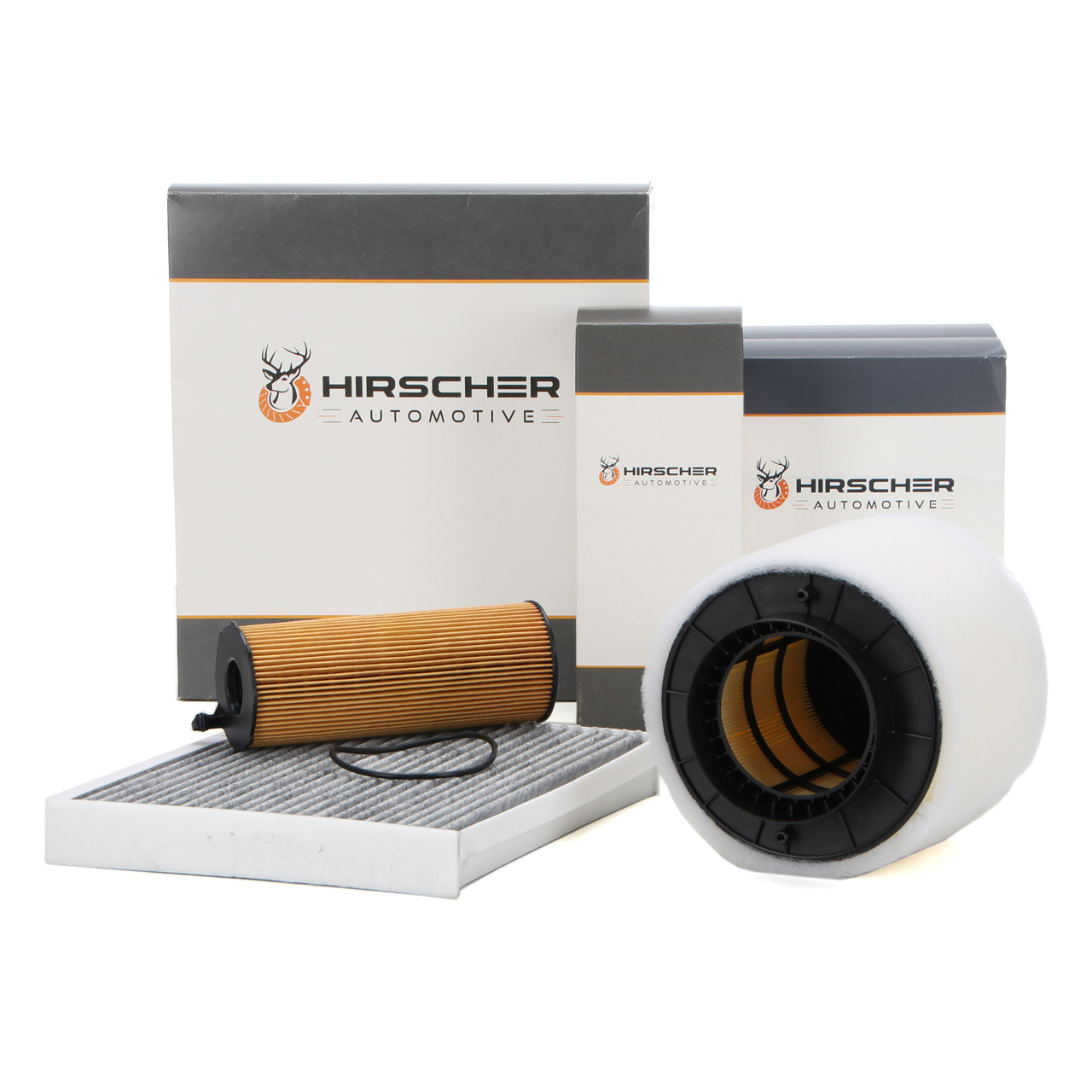 HIRSCHER Filter-Set 3-tlg AUDI A4 (8K B8) A5 (8T 8F) Q5 (8RB) 2.7/3.0 TDI 163-240 PS