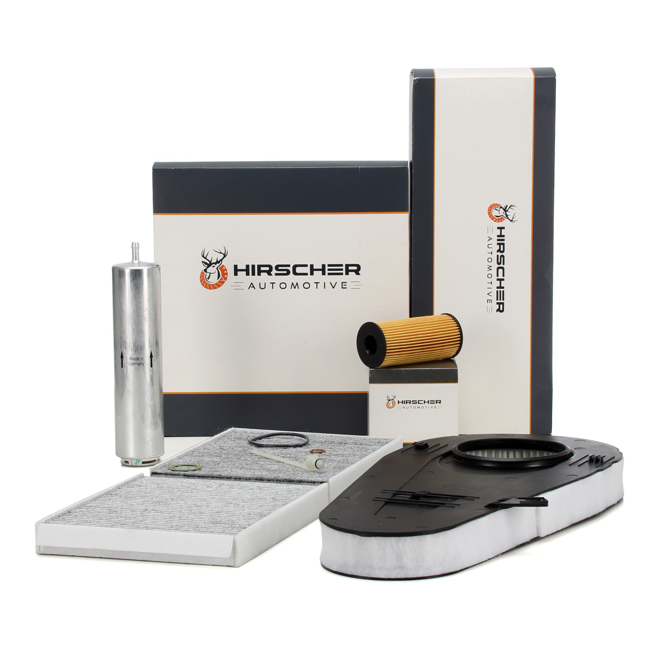 HIRSCHER Filter-Set 4-tlg BMW 5er F10 F11 F07 518d 520d 525d 530d N47 N57 136-245 PS