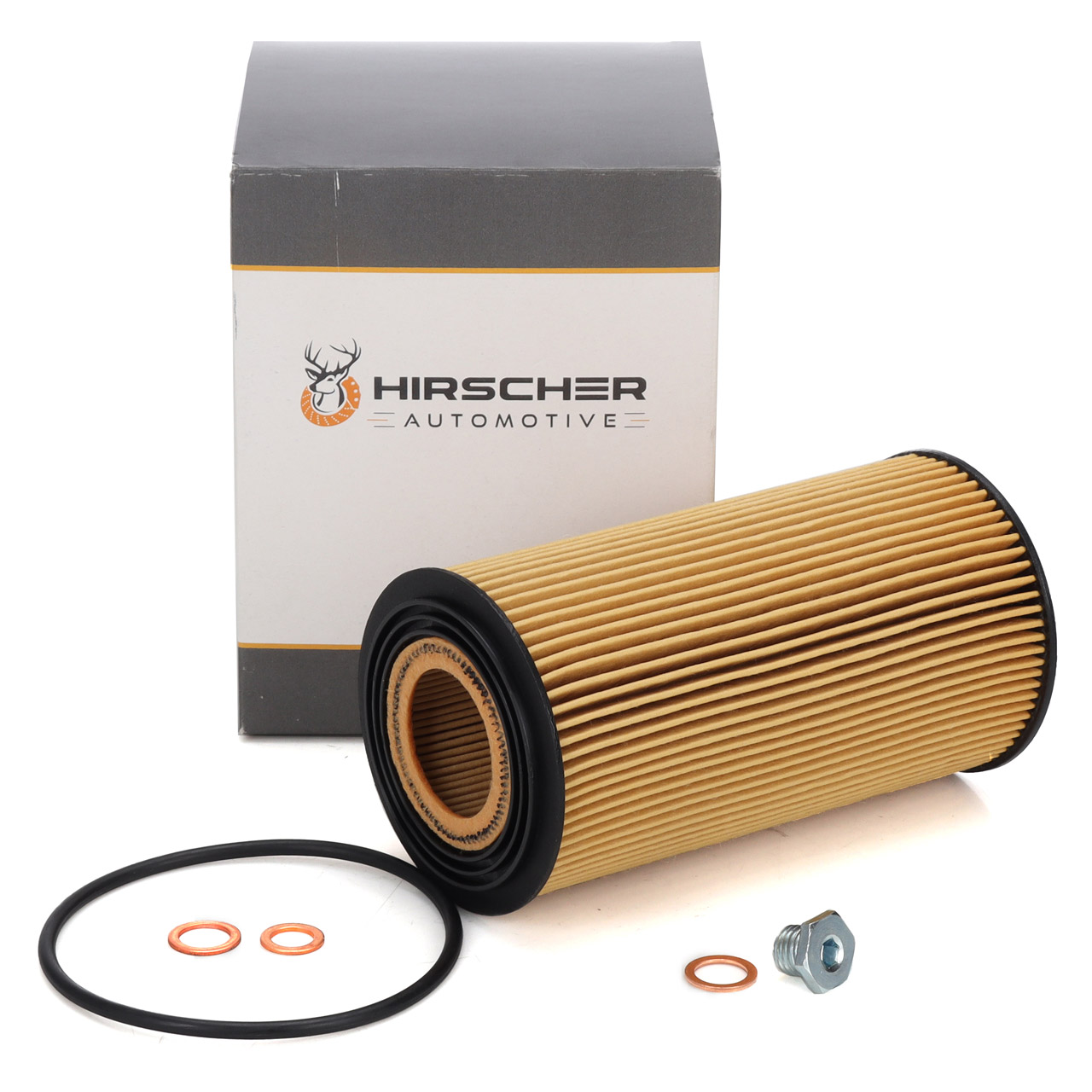 HIRSCHER Ölfilter + Schraube BMW 5er E34 E39 7er E32 E38 8er E31 X5 E53 M60 M62 M73