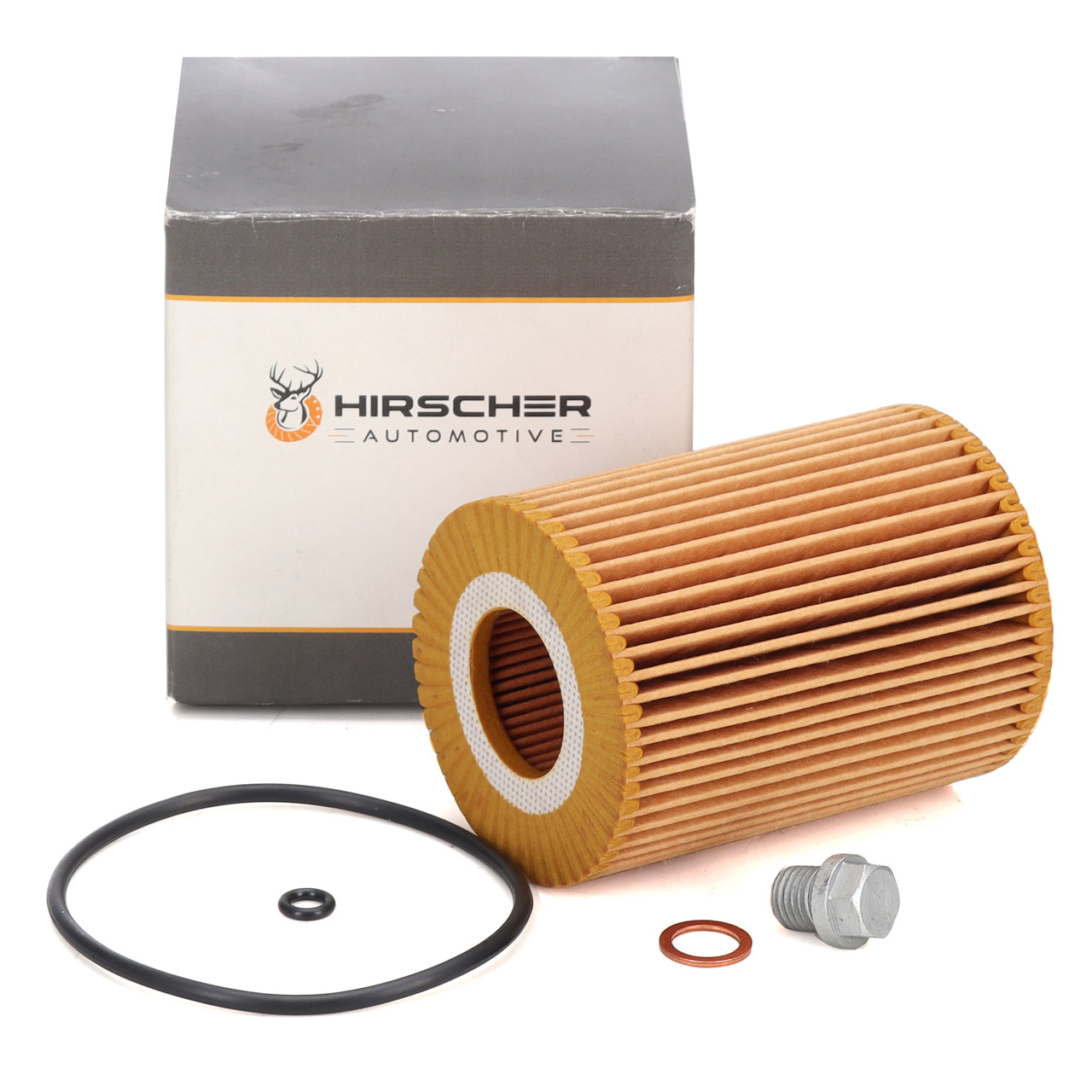 HIRSCHER Ölfilter + Schraube MERCEDES W203 W204 W211 W212 W463 W166 W251 W221 OM642