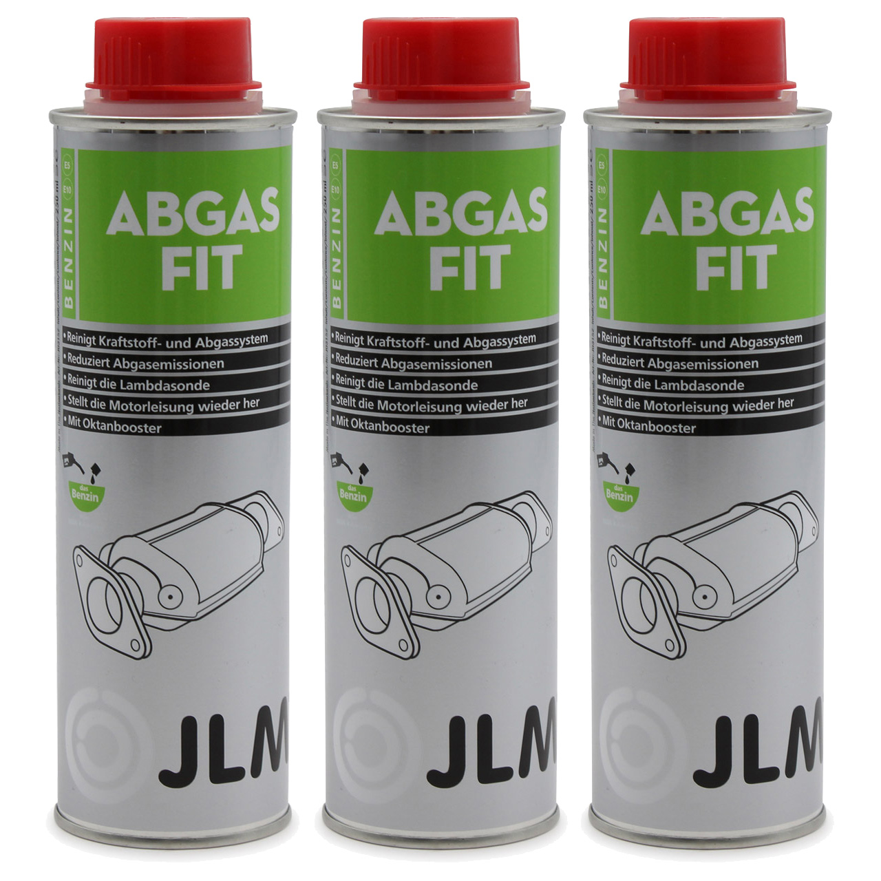 3x 250ml JLM J03152 Benzin Abgas Fit Katalysator Reiniger Lambdasondenreiniger