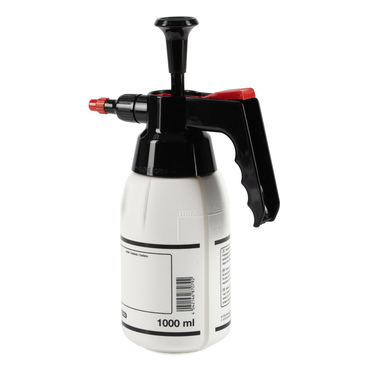 KS TOOLS 150.8258 Pumpsprühflasche Druckpump-Zerstäuber Drucksprüher Druckpumpflasche 1 L