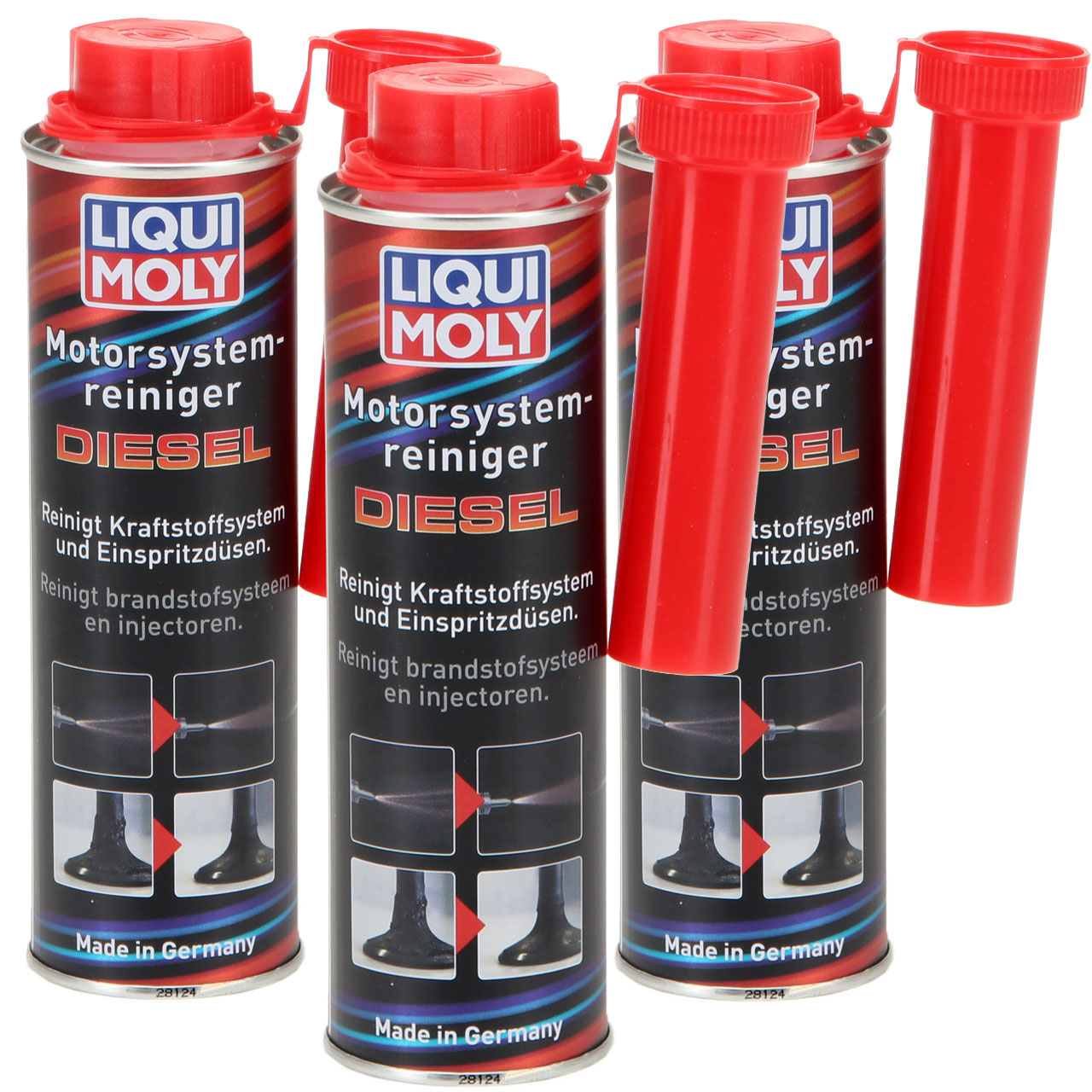 3x 300ml LIQUI MOLY 5128 Motorsystem Motor System Reiniger DIESEL Additiv