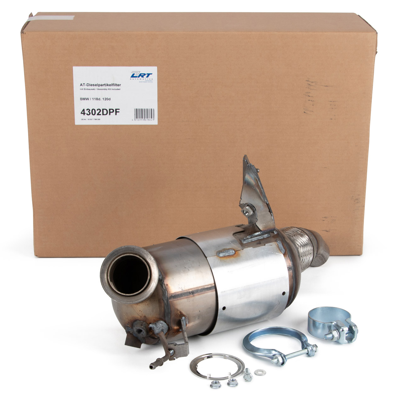 LRT DPF4302 Dieselpartikelfilter BMW 1er E87 118-120d M47 BJ 08.2004-12.2006 18307798309