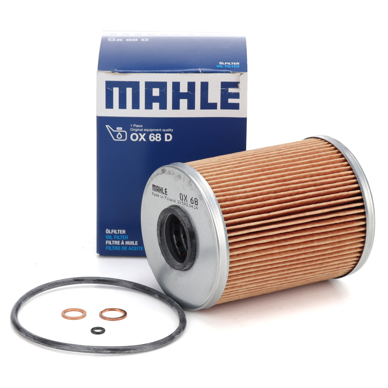 KNECHT / MAHLE OX68D Ölfilter BMW E36 320i-M3 E46 323i E34 520i 525i M50 M52