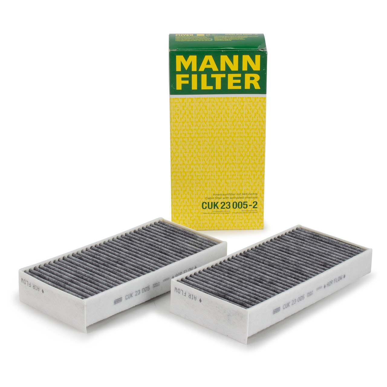 MANN CUK23005-2 Innenraumfilter Aktivkohle Satz BMW F45 F46 X1 F48 MINI F55 64116823725