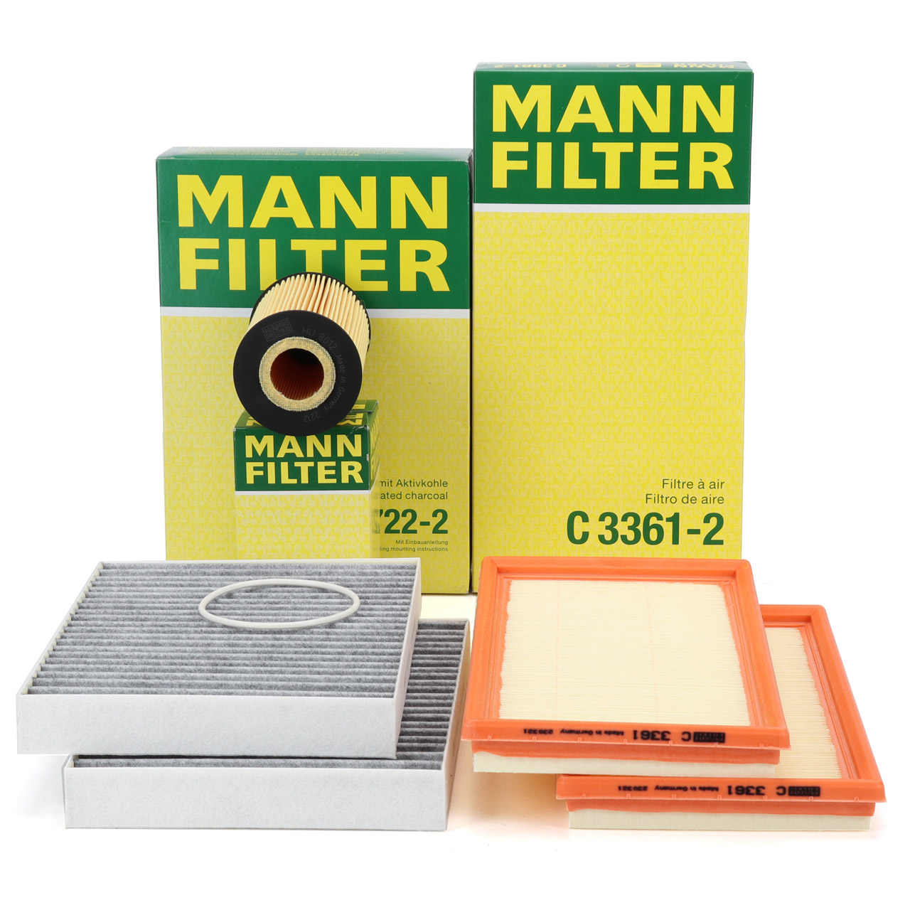 MANN Filterset Filterpaket MERCEDES S-Klasse W221 S63AMG C216 CL63AMG 525 PS M156