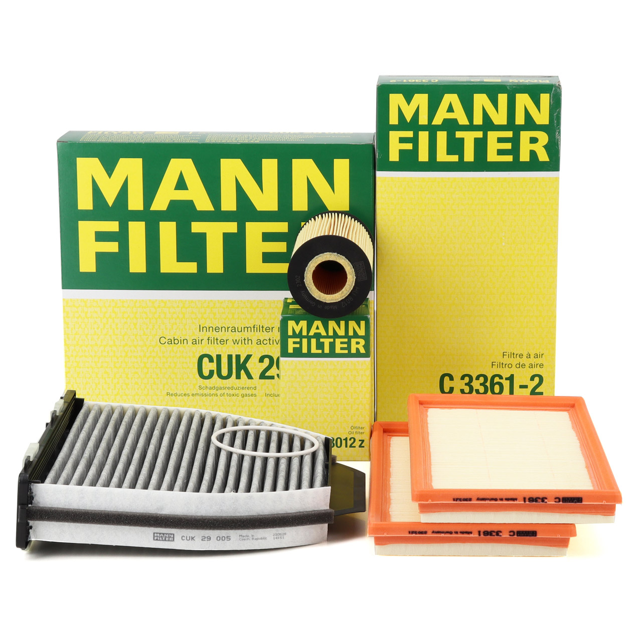 MANN Filterset Filterpaket MERCEDES-BENZ W204 S204 C204 C63AMG W212 S212 E63AMG M156