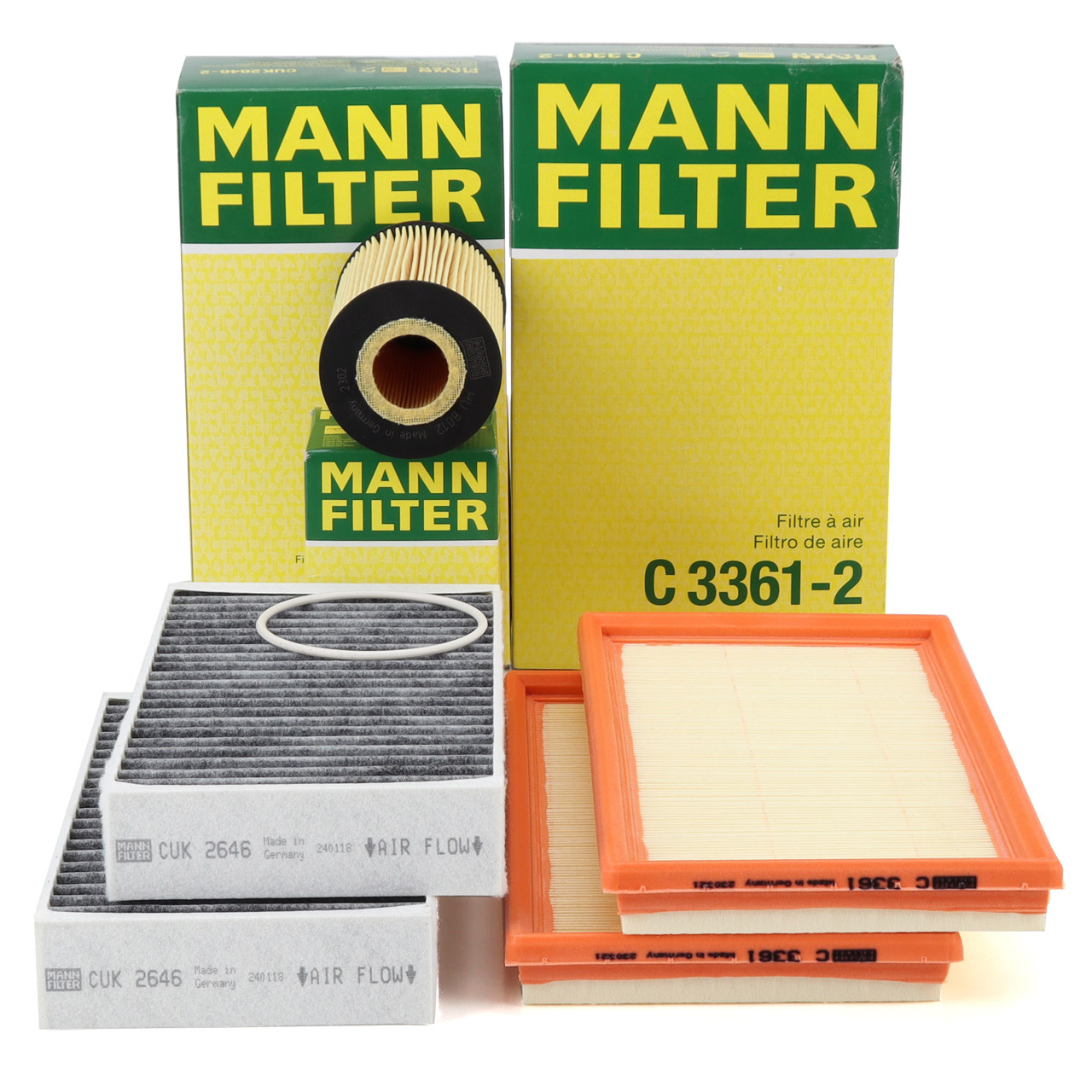 MANN Filterset Filterpaket MERCEDES M-Klasse W163 ML63AMG R-Klasse W251 V251 R63AMG M156