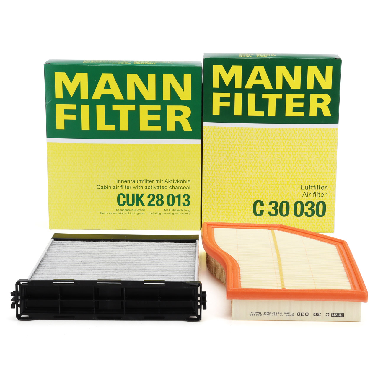 MANN Innenraumfilter + Luftfilter MERCEDES W177 V177 W247 C118 X118 H247 X247 OM608 OM654