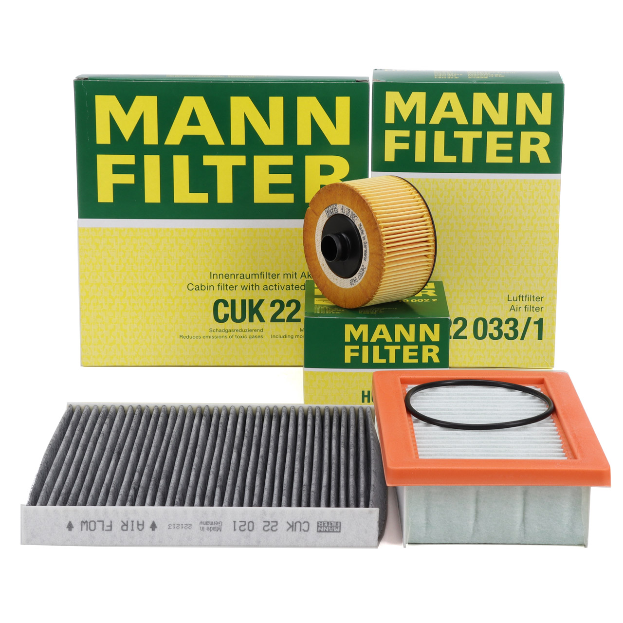 MANN Filterset 3-tlg RENAULT Twingo 3 SMART ForFour ForTwo (453) 0.9 / BRABUS M281