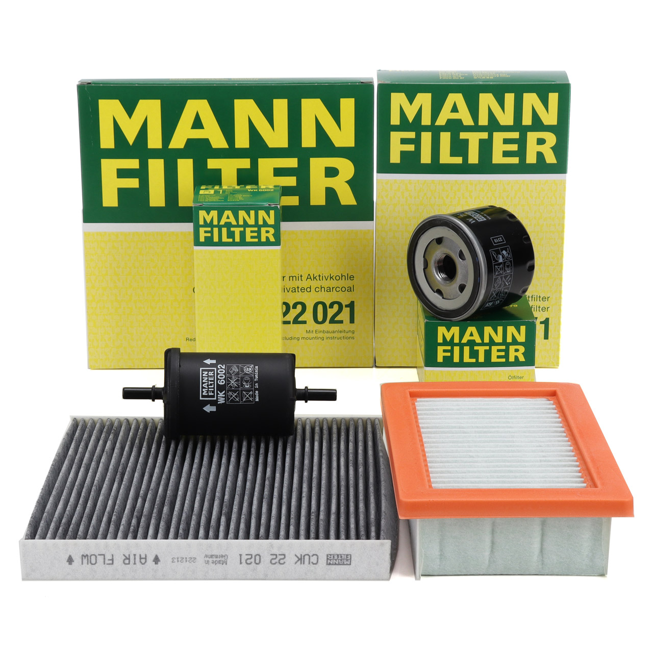 MANN Filterset Filterpaket 4-tlg SMART ForFour ForTwo (453) 1.0 60/71 PS M281