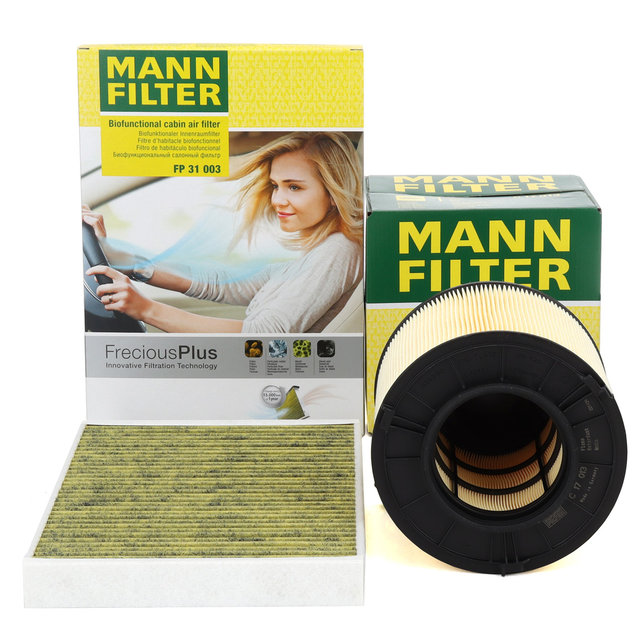 MANN FreciousPlus Innenraumfilter + Luftfilter AUDI A4 8W B9 A5 F5 Q5 FY 1.4/2.0 TFSI