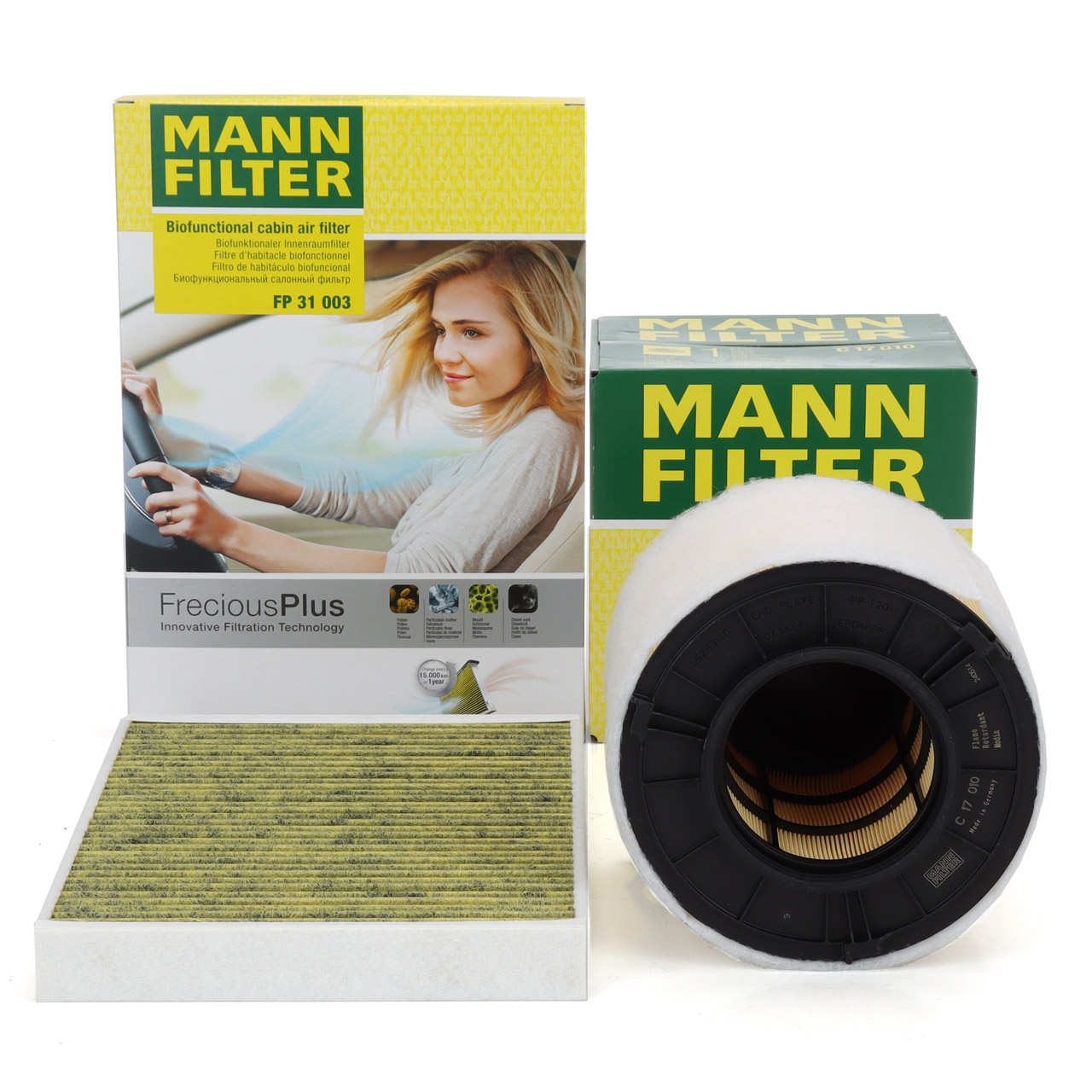 MANN FreciousPlus Innenraumfilter + Luftfilter AUDI A4 S4 B9 A5 S5 Q5 SQ5 FY 3.0 TDI