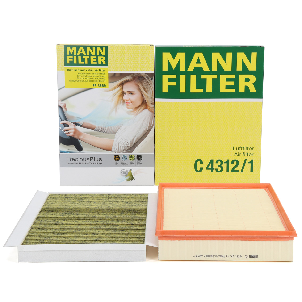 MANN FreciousPlus Innenraum + Luftfilter MERCEDES-BENZ Sprinter 906 VW Crafter 2E 2F