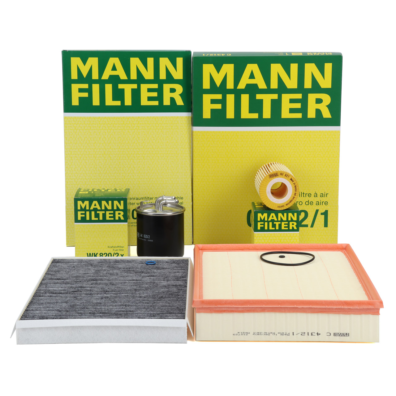 MANN Filter-Set 4-tlg MERCEDES Sprinter B906 19CDI 190 PS OM642