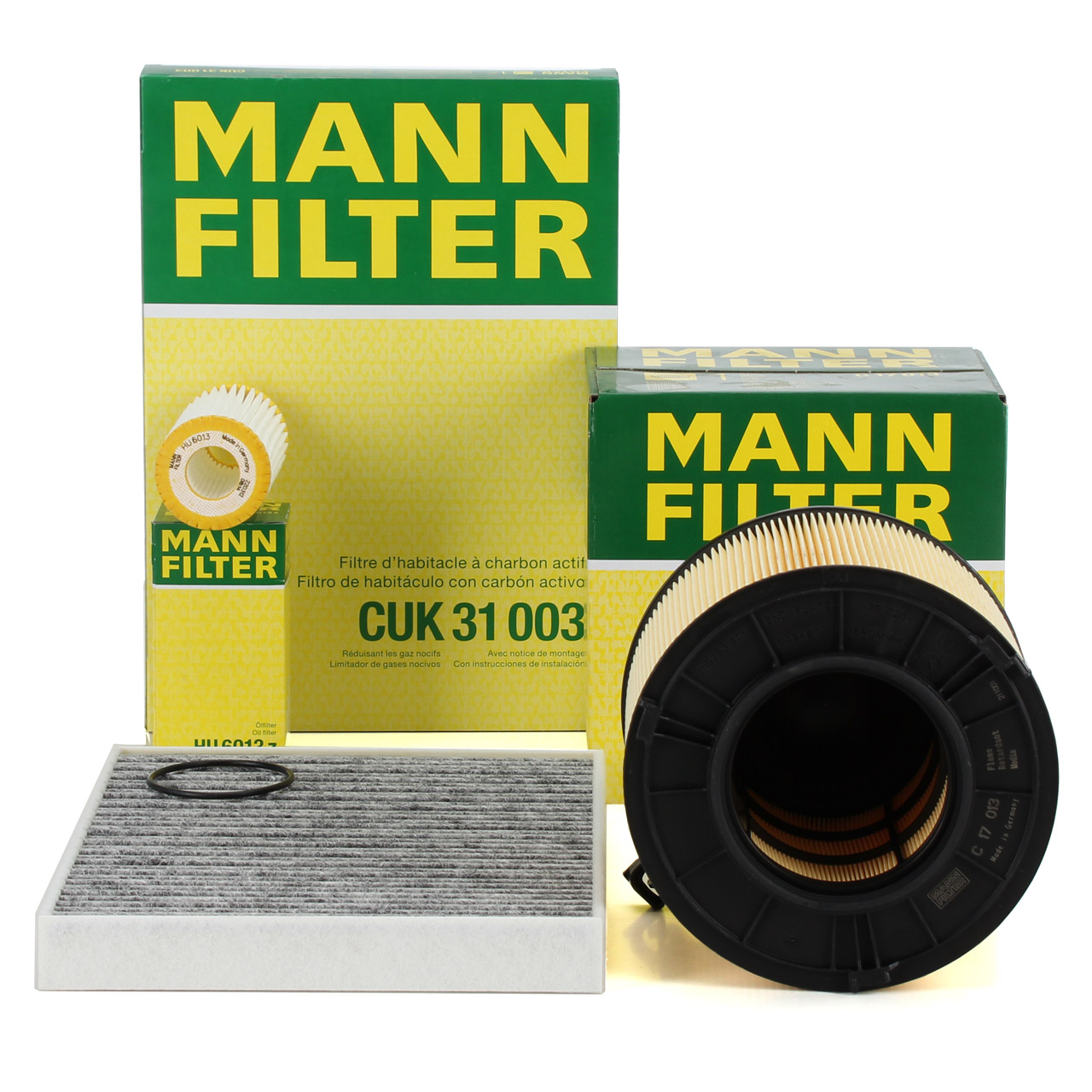 MANN Filter-Set AUDI A4 (B9) A5 (F5) Q5 (FY) 2.0/45/50 TFSI e 204-265 PS