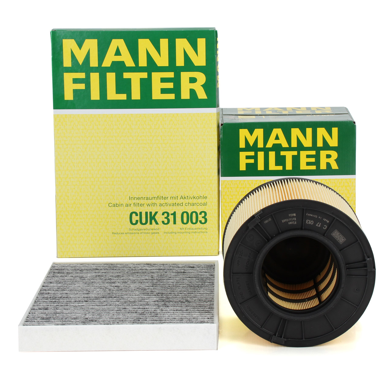 MANN Filter-Set 2-tlg AUDI A4 (B9) A5 (F5) Q5 (FY) 1.4/2.0/40/45/50/55 TFSI