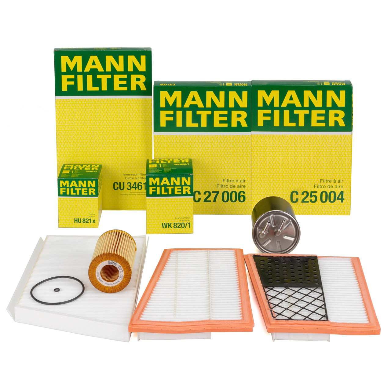 MANN Filter-Set 4-tlg MERCEDES C-Klasse W203 S203 C320CDI CLK C209 A209 320CDI 224 PS OM642