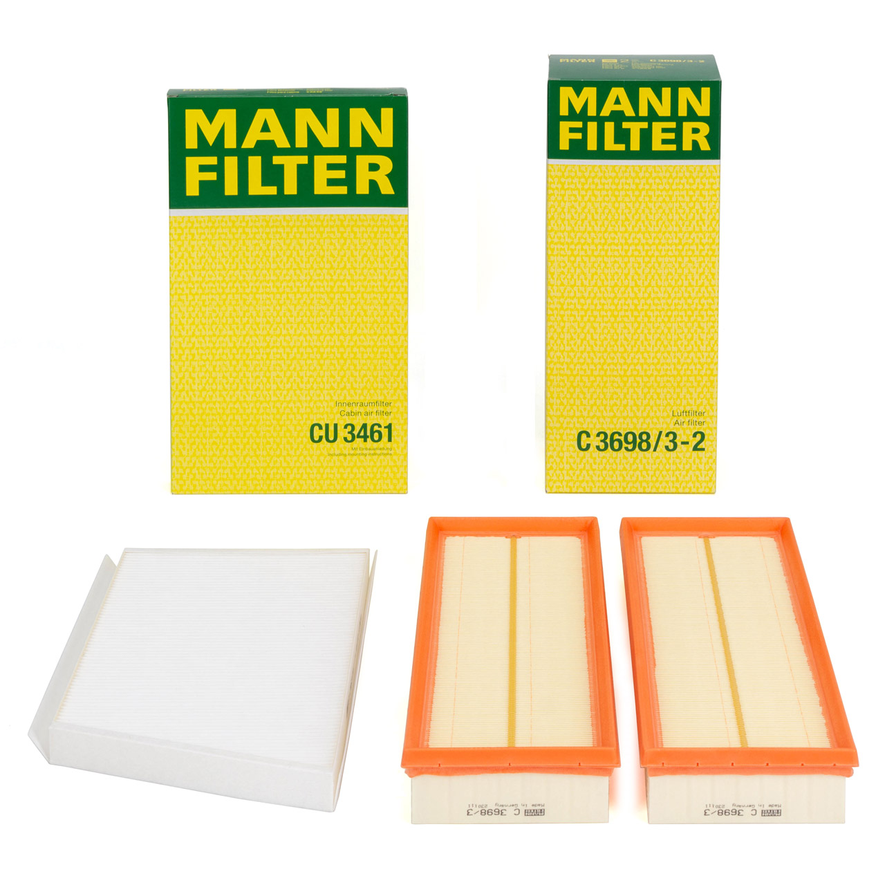 MANN Filter-Set 2-tlg MERCEDES W203 S203 CL203 C209 A209 M112 M113 M272 M273