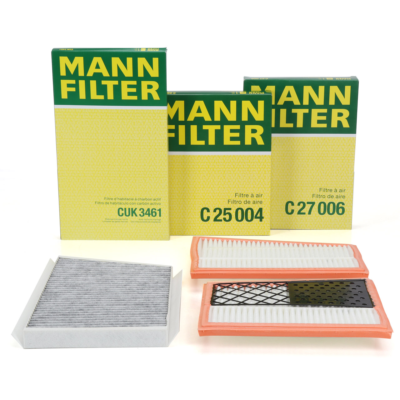 MANN Filter-Set 2-tlg MERCEDES C-Klasse W203 S203 CLK C/A209 320CDI OM642.910