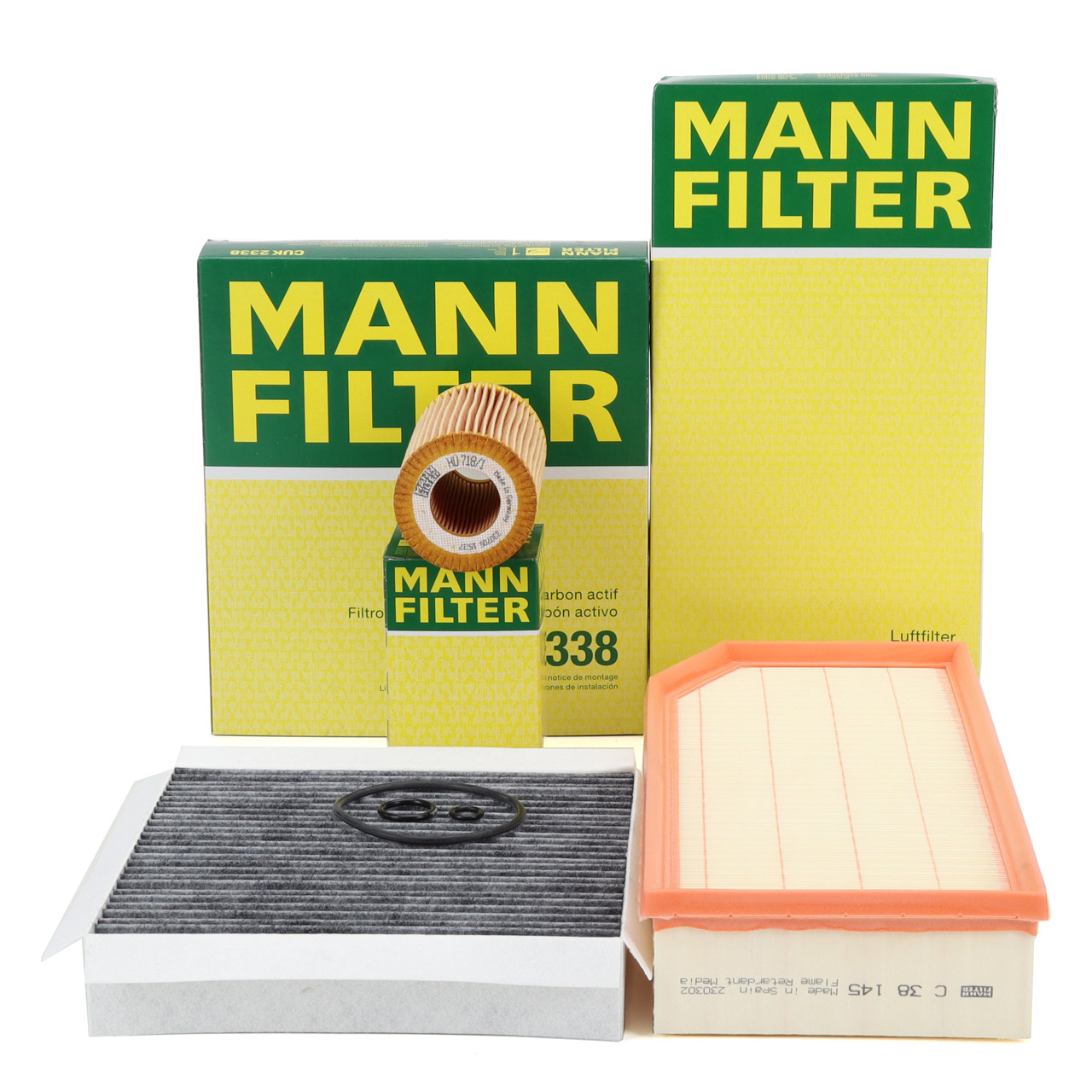 MANN Filterset Filterpaket 3-tlg MERCEDES-BENZ M-Klasse W163 ML270CDI 163 PS OM612