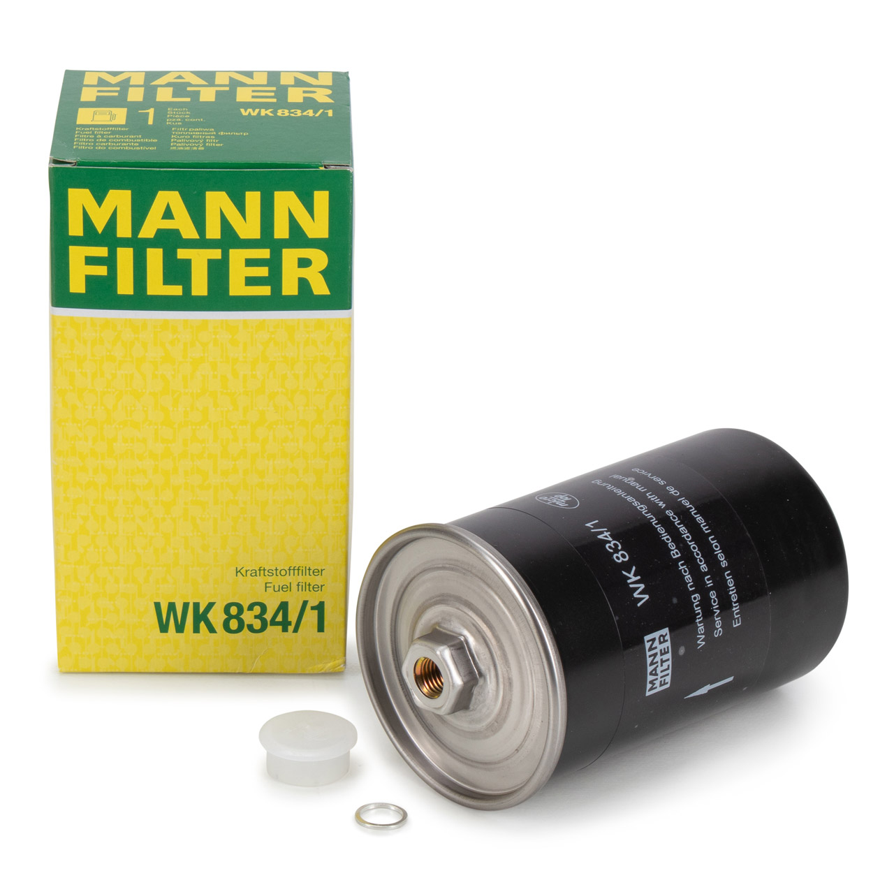 MANN WK834/1 Kraftstofffilter VW Golf 2 1.8 GTI 16V ab 08.1989 AUDI 80 90 100 200 A6 C4 C5