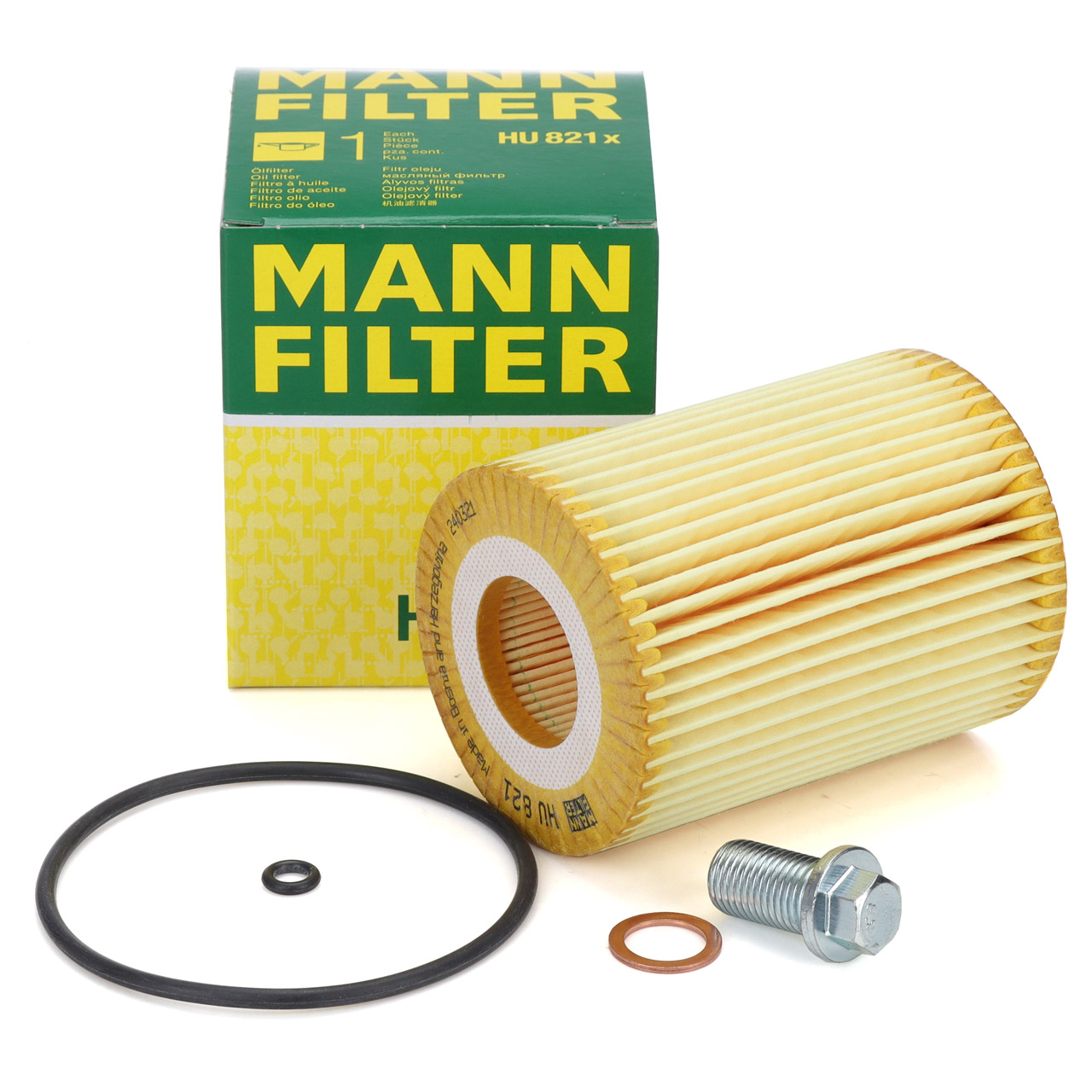 MANN HU821x Ölfilter + Schraube MERCEDES W204 W211 W212 W461 W463 X204 W221 W222 OM642