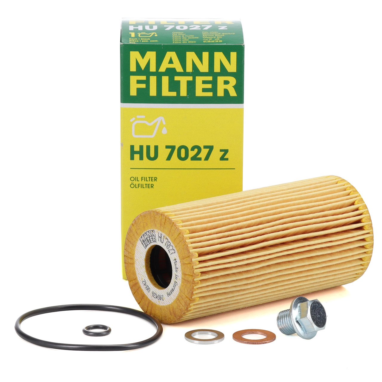 MANN HU7027z Ölfilter + Schraube HYUNDAI Santa Fe 2 3 4 Tucson KIA Sportage 2.0/2.2 CRDi