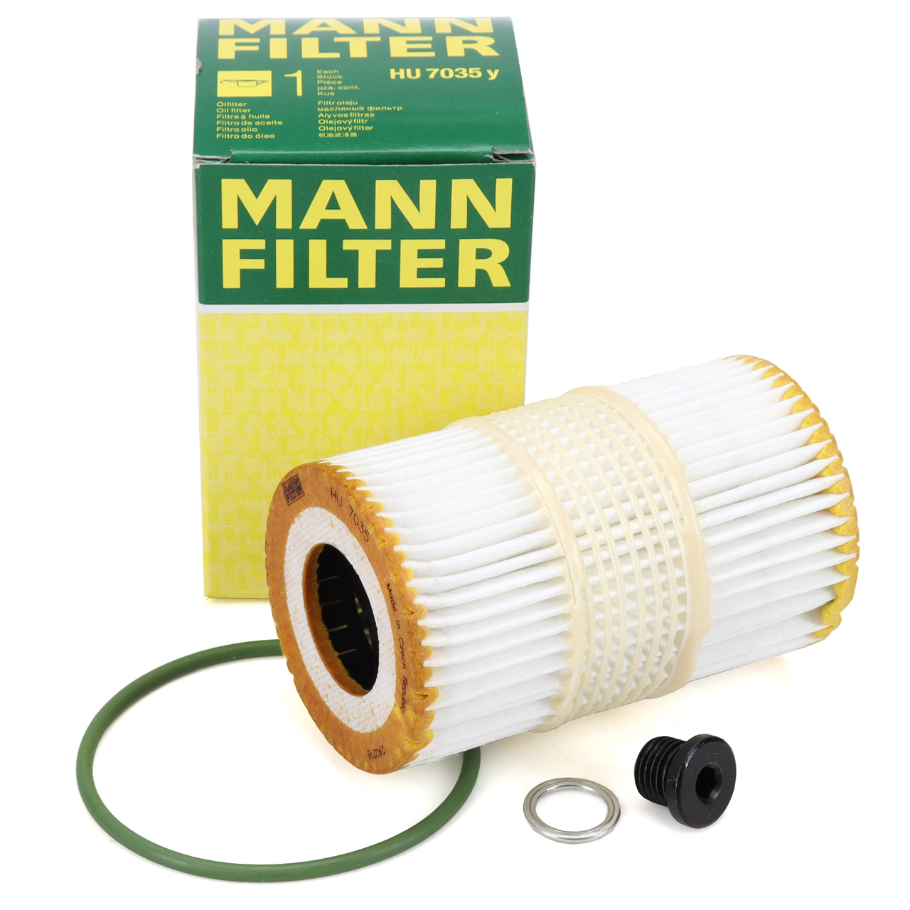 MANN HU7035y Ölfilter + Schraube AUDI A4 S4 B8 A5 S5 8T 8F 3.0 TFSI CREC CRED CTDA