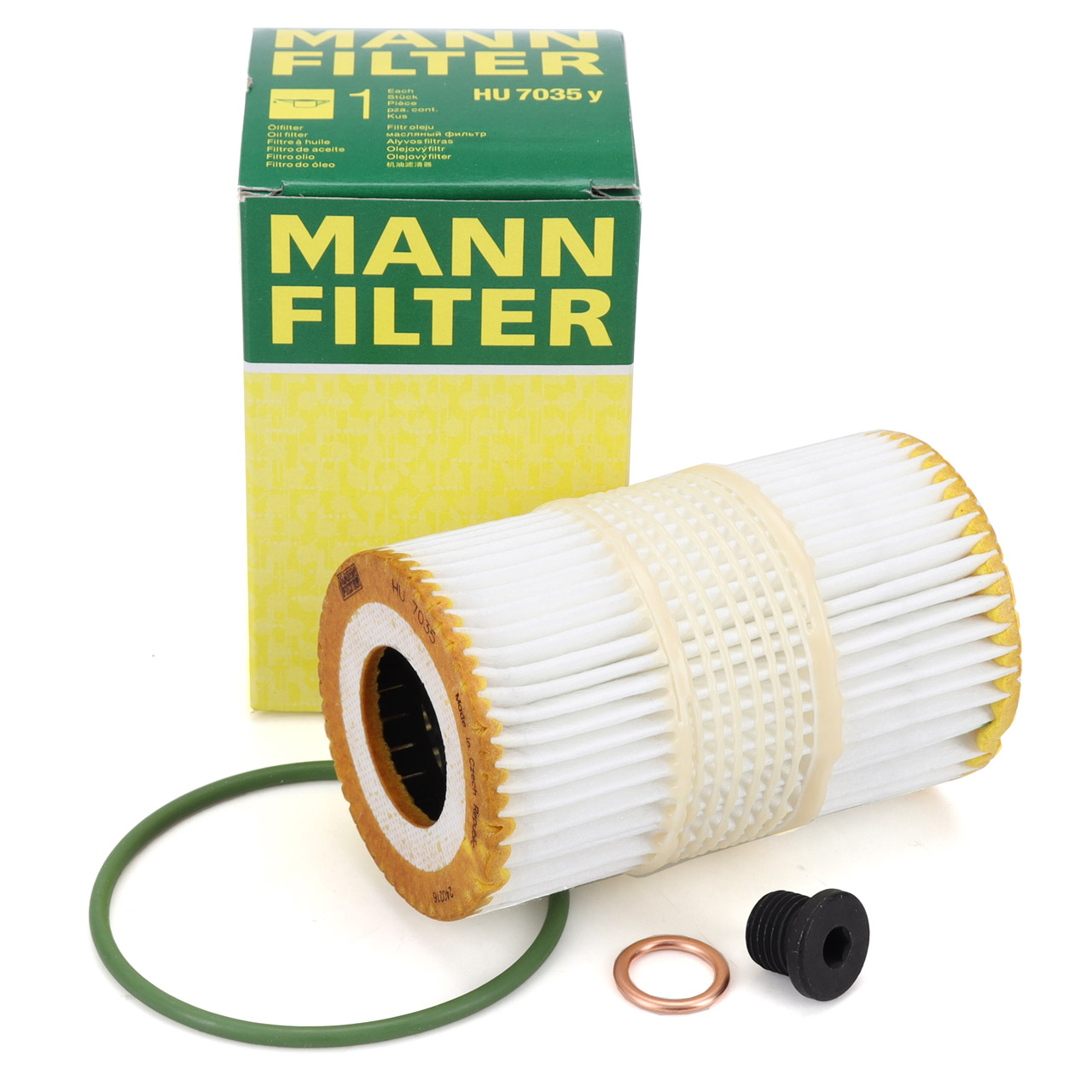 MANN HU7035y Ölfilter + Schraube AUDI A4 S4 B8 A5 S5 8T 8F A6 C7 A7 4G Q7 4M 3.0 TFSI