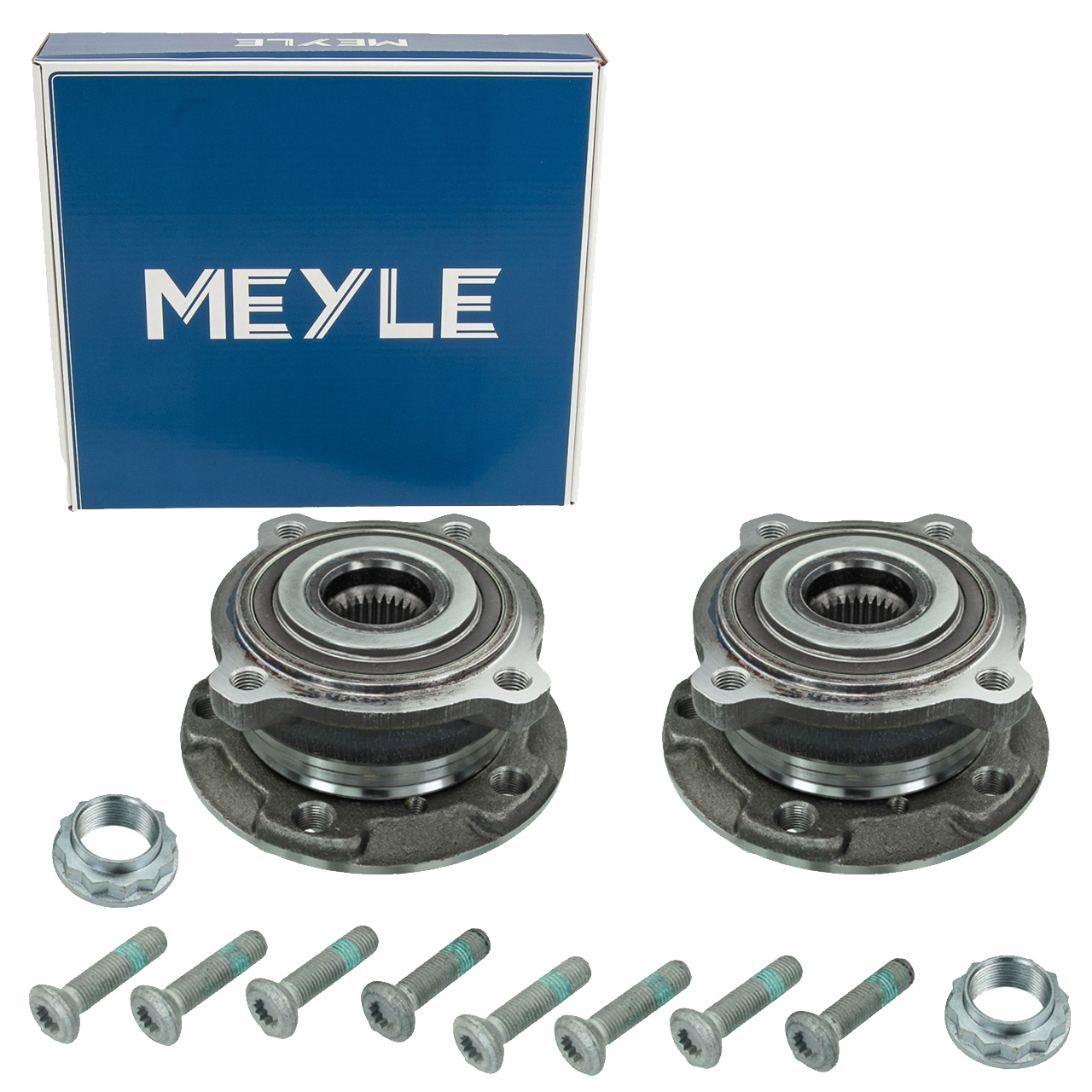 2x MEYLE 3003122104 Radnabe + Radlager BMW X5 E70 F15 X6 E71 E72 F16 vorne links + rechts