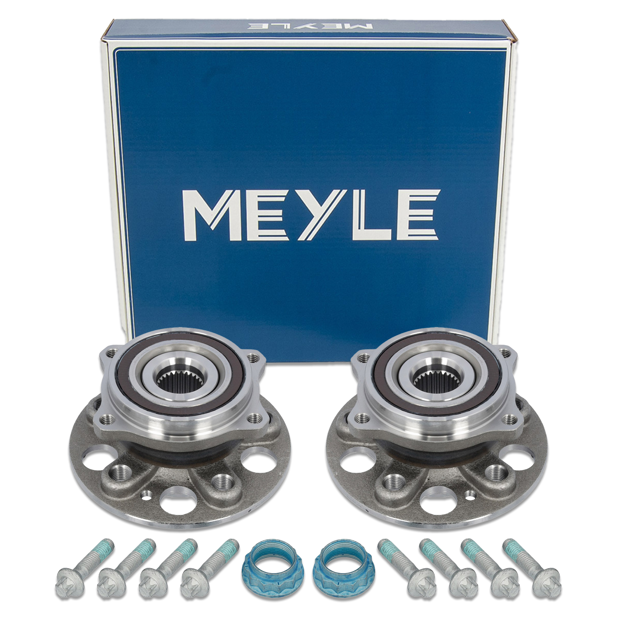 2x MEYLE 0147530005 Radnabe + Radlager Satz MERCEDES C-Klasse W205 S205 C205 A205 hinten