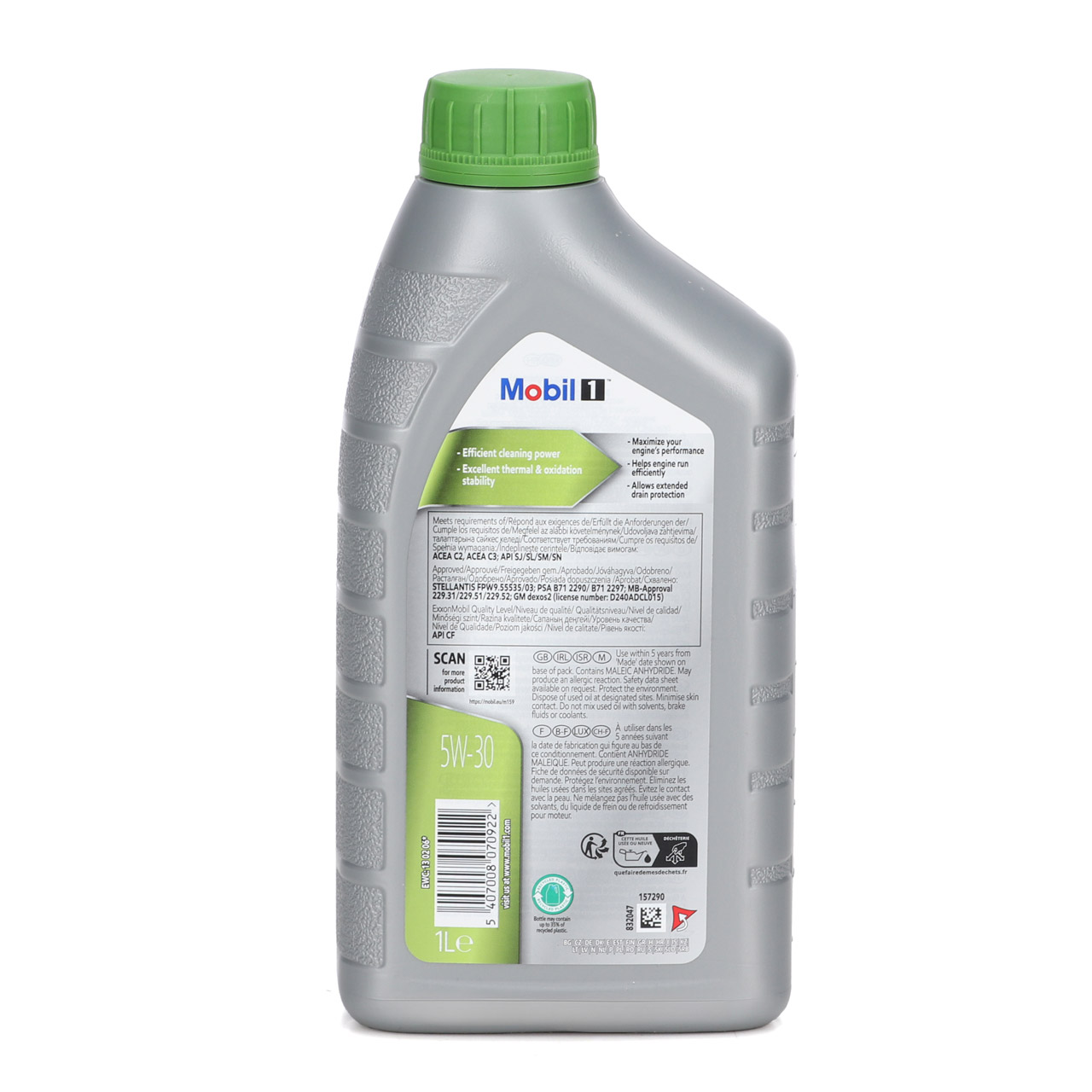 1L 1 Liter Mobil 1 ESP FORMULA P 5W-30 Motoröl MB 229.31/51/52 dexos2 PSA B71 2290/2297