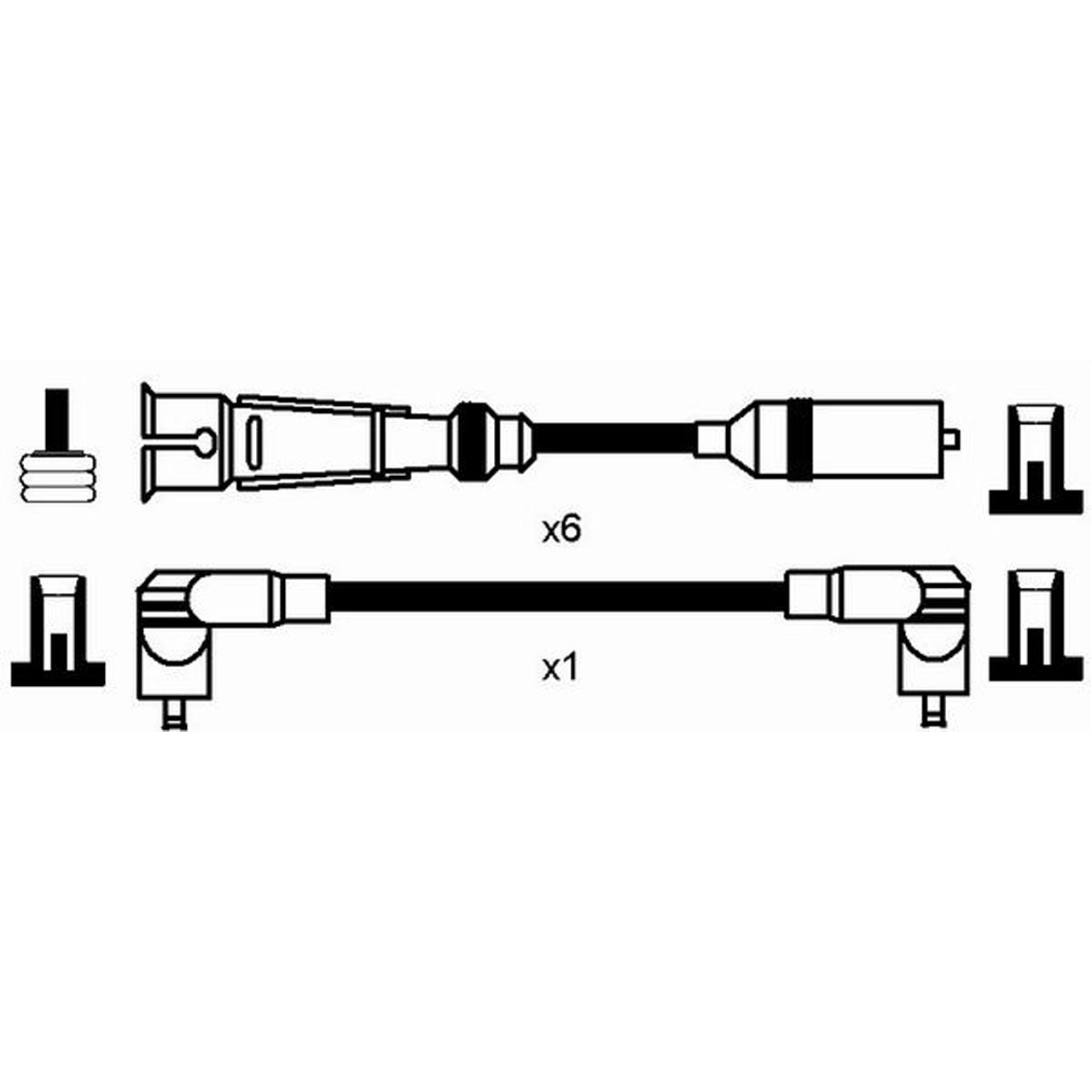 NGK 0940 RC-VW209 Zündkabelsatz Zündleitungssatz