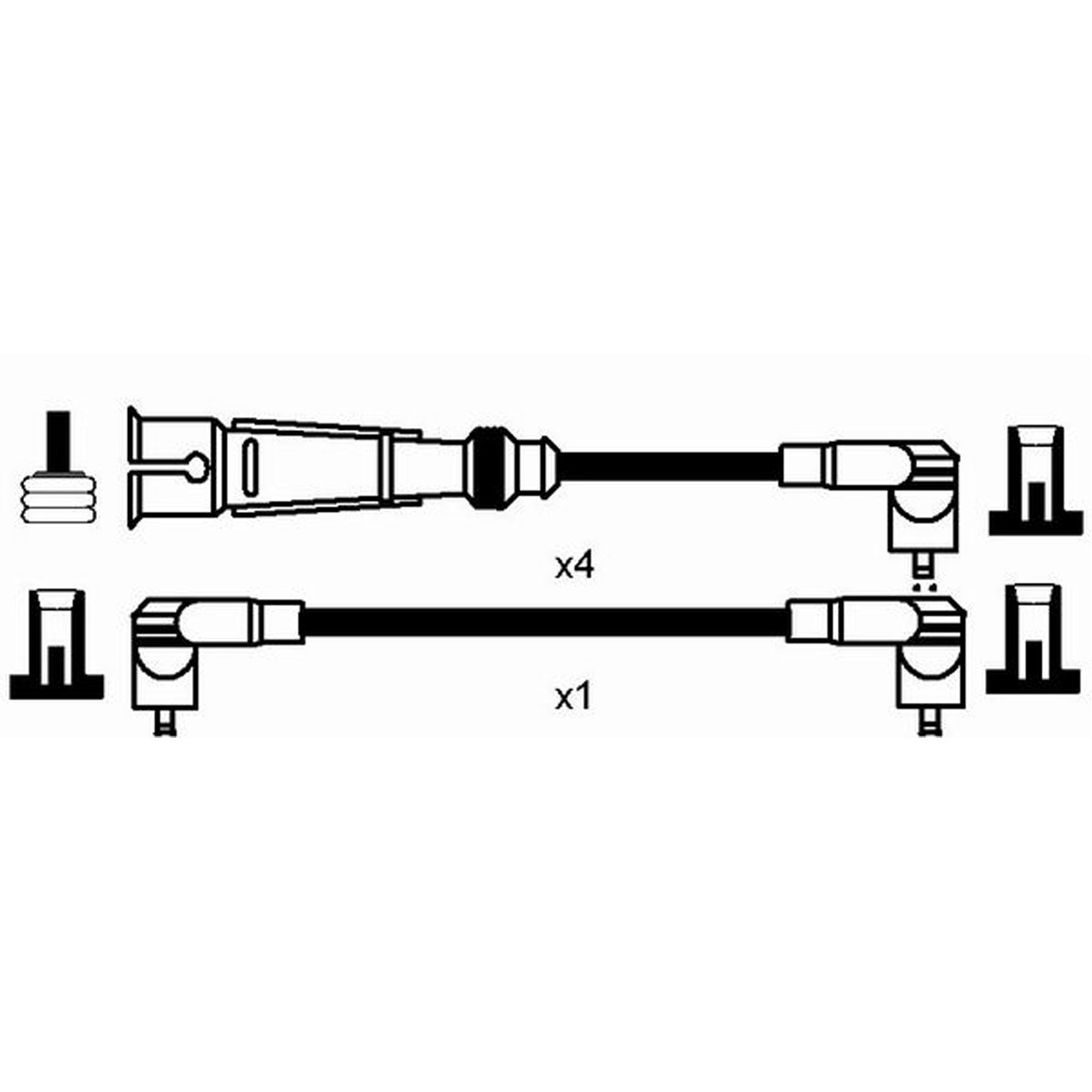 NGK 0950 RC-VW219 Zündkabelsatz Zündleitungssatz