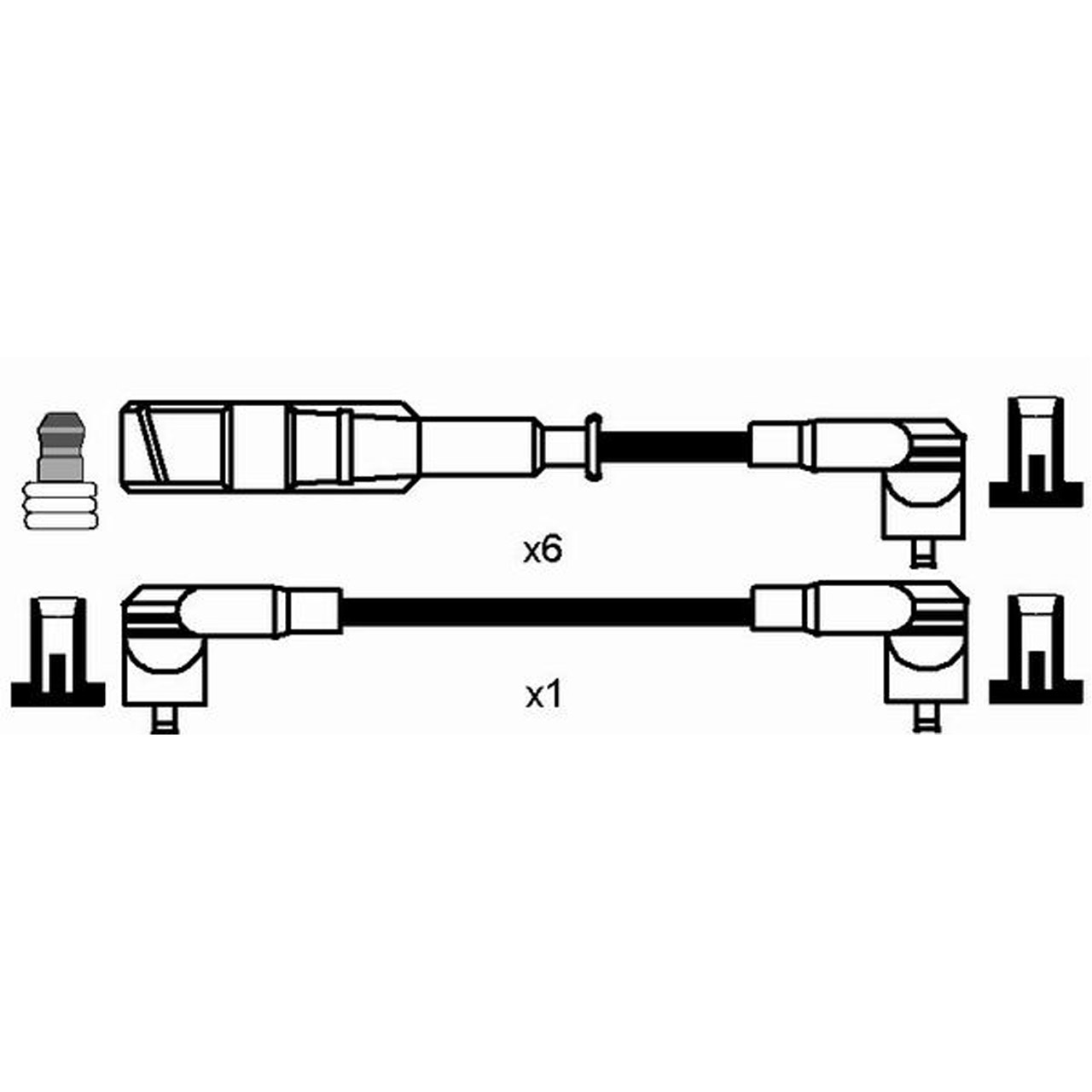 NGK 0954 RC-VW223 Zündkabelsatz Zündleitungssatz