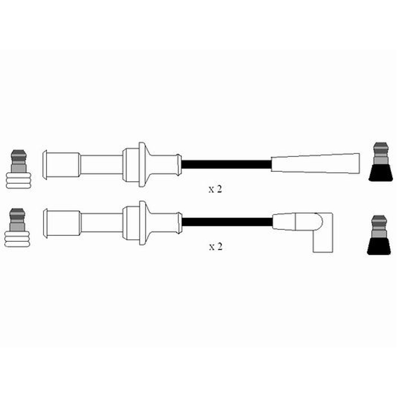 NGK 7192 RC-CT612 Zündkabelsatz CITROEN CX II 25 GTi / TRi 121-166 PS 95605678